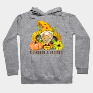 Thankful and Blessed Autumn Gnome Hoodie